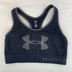 Under Armor Compression Sports Bra Black Women’s Size Small